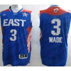 Miami Heat #3 Dwyane Wade 2013 All-Star Blue Jerseys