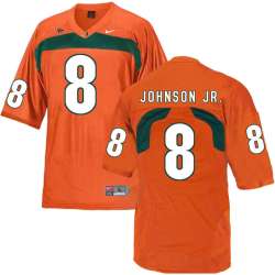 Miami Hurricanes 8 Duke Johnson Orange College Football Jersey DingZhi