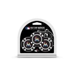 Miami Marlins Golf Chip with Marker 3 Pack