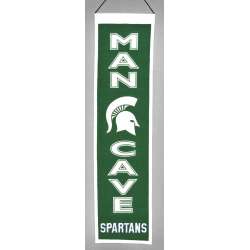 Michigan State Spartans Banner 8x32 Wool Man Cave