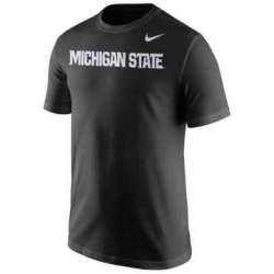 Michigan State Spartans Nike Wordmark WEM T-Shirt - Black