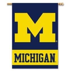 Michigan Wolverines Banner 28x Double-Sided BSI