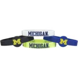 Michigan Wolverines Bracelets 4 Pack Silicone