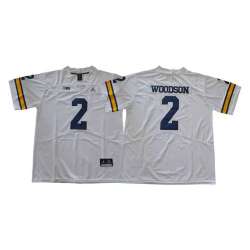Michigan Wolverines #2 Charles Woodson White College Football Jersey