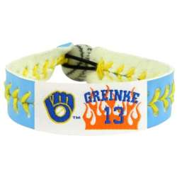 Milwaukee Brewers Bracelet Team Color Baseball Zack Greinke CO