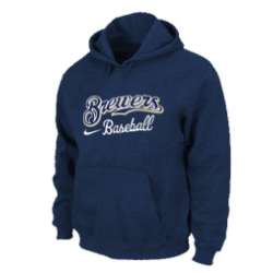 Milwaukee Brewers Pullover Hoodie D.Blue