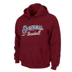 Milwaukee Brewers Pullover Hoodie red