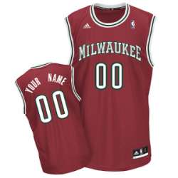 Milwaukee Bucks Custom red Alternate Jerseys