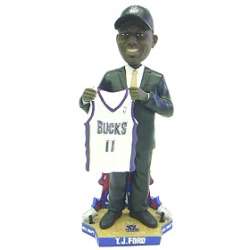 Milwaukee Bucks T.J. Ford Draft Pick Forever Collectibles Bobblehead  CO
