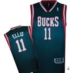 Milwaukee Bucks #11 Monta Ellis Green Authentic Jerseys