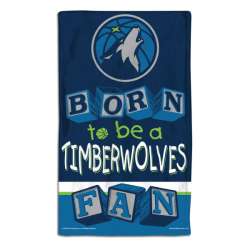 Minnesota Timberwolves Baby Burp Cloth 10x17 Special Order