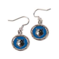 Minnesota Timberwolves Earrings Round Style - Special Order