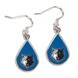 Minnesota Timberwolves Earrings Tear Drop Style - Special Order
