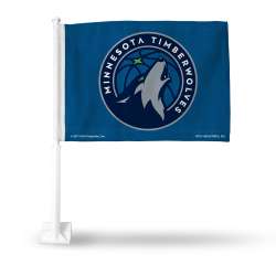 Minnesota Timberwolves Flag Car - Special Order