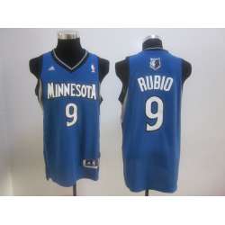 Minnesota Timberwolves #9 Ricky Rubio Revolution 30 Swingman Blue Jerseys