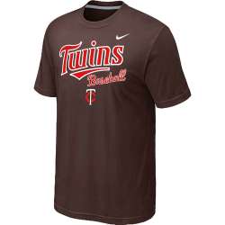 Minnesota Twins 2014 Home Practice T-Shirt - Brown