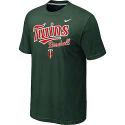 Minnesota Twins 2014 Home Practice T-Shirt - Dark Green