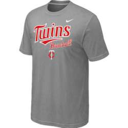 Minnesota Twins 2014 Home Practice T-Shirt - Light Grey