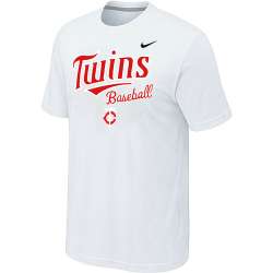 Minnesota Twins 2014 Home Practice T-Shirt - White