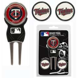 Minnesota Twins Golf Divot Tool with 3 Markers