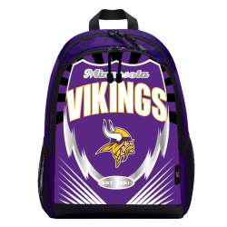 Minnesota Vikings Backpack Lightning Style