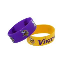 Minnesota Vikings Bracelets 2 Pack Wide