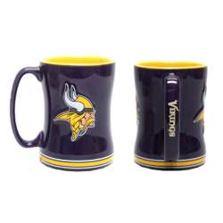 Minnesota Vikings Coffee Mug - 14oz Sculpted Relief
