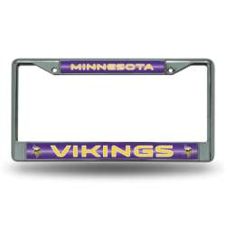 Minnesota Vikings Glitter Chrome Frame