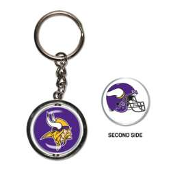Minnesota Vikings Key Ring Spinner Style