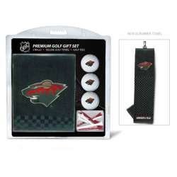 Minnesota Wild Golf Gift Set with Embroidered Towel - Special Order