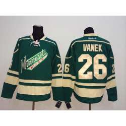 Minnesota Wilds #26 Vanek Green Jerseys