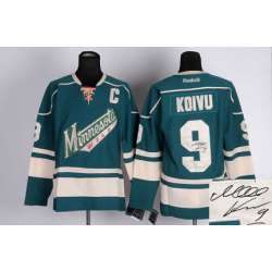 Minnesota Wilds #9 Koivu Green Signature Edition Jerseys