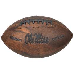 Mississippi Rebels Football - Vintage Throwback - 9 Inches - Special Order