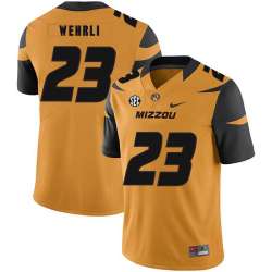 Missouri Tigers 23 Roger Wehrli Gold Nike College Football Jersey Dzhi