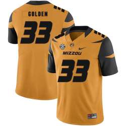 Missouri Tigers 33 Markus Golden III Gold Nike College Football Jersey Dzhi