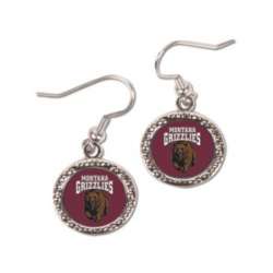 Montana Grizzlies Earrings Round Style - Special Order