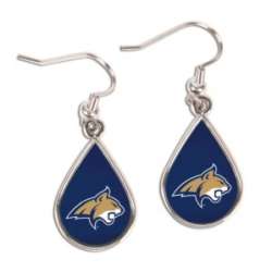 Montana State Bobcats Earrings Tear Drop Style - Special Order