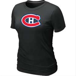 Montreal Canadiens Big & Tall Women's Logo Black T-Shirt