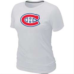 Montreal Canadiens Big & Tall Women's Logo White T-Shirt