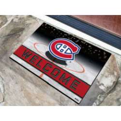 Montreal Canadiens Door Mat 18x30 Welcome Crumb Rubber