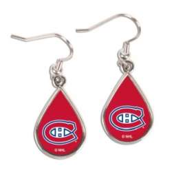 Montreal Canadiens Earrings Tear Drop Style
