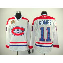 Montreal Canadiens #11 Koivu White with 2011 HC Patch Jerseys