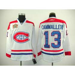 Montreal Canadiens #13 CAMMALLERI white with 2011 HC patch Jerseys