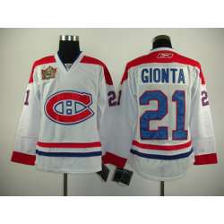 Montreal Canadiens #21 Gionta white with 2011 Heritage Classic patch Jerseys