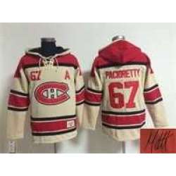 Montreal Canadiens #67 Max Pacioretty Cream Stitched Signature Edition Hoodie
