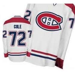 Montreal Canadiens #72 Erik Cole White Jerseys