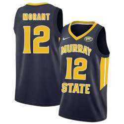 Murray State Racers 12 Ja Morant Navy College Basketball Jersey Dzhi