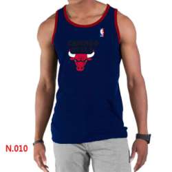 NBA Chicago Bulls Big x26 Tall Primary Logo men D.Blue Tank Top
