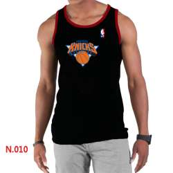 NBA New York Knicks Big x26 Tall Primary Logo men Black Tank Top