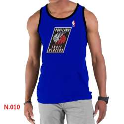 NBA Portland Trail Blazers Big x26 Tall Primary Logo men Blue Tank Top